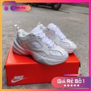 [ Freeship - Xả kho ] Giày thể thao M2K trắng nam nữ, Giày Sneaker trắng đẹp
